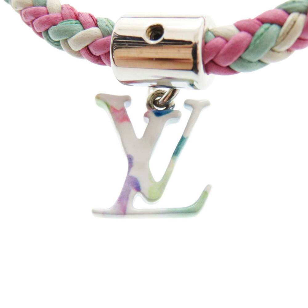 LOUIS VUITTON Pink Leather Charm Bracelet - Picture 4 of 7
